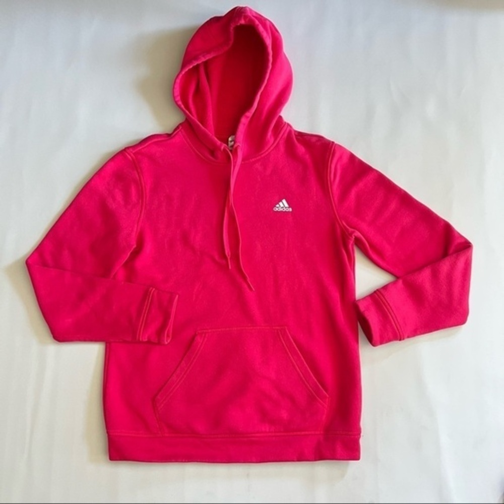 ADIDAS Pink Pull over Hoodie Sweater Size S